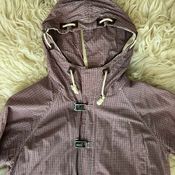 Marshall Artist Waxed Rain Jacket London Streetwear Red 2000-2012 Mens Medium - Picture 5 of 10